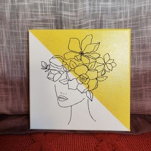 Embroidered Acrylic Canvas Art